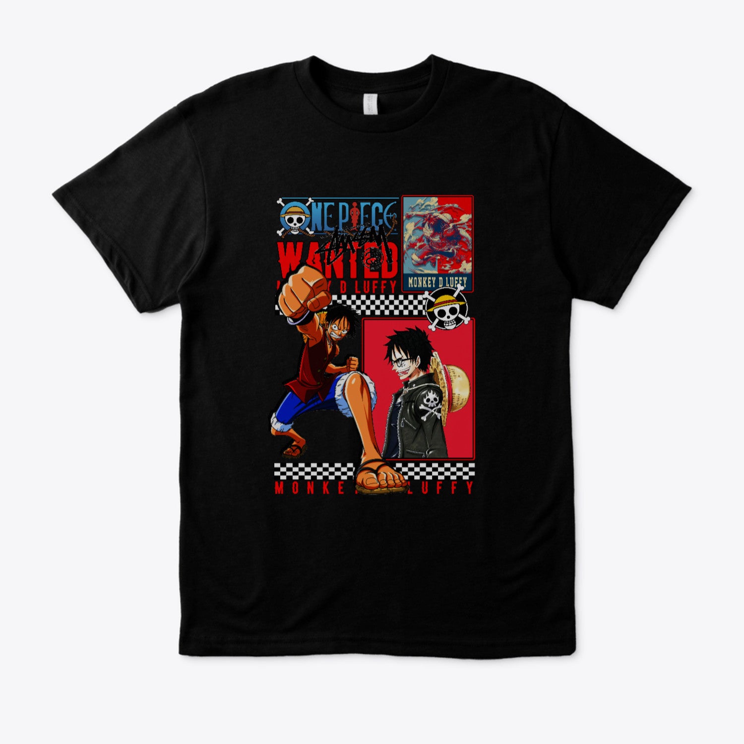 Luffy Inspired Regular Fit Anime T-Shirt | Premium Cotton Unisex Graphic Tee