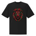Lion Morocco Flag Red Green - Oversize  Unisex  T-shirt
