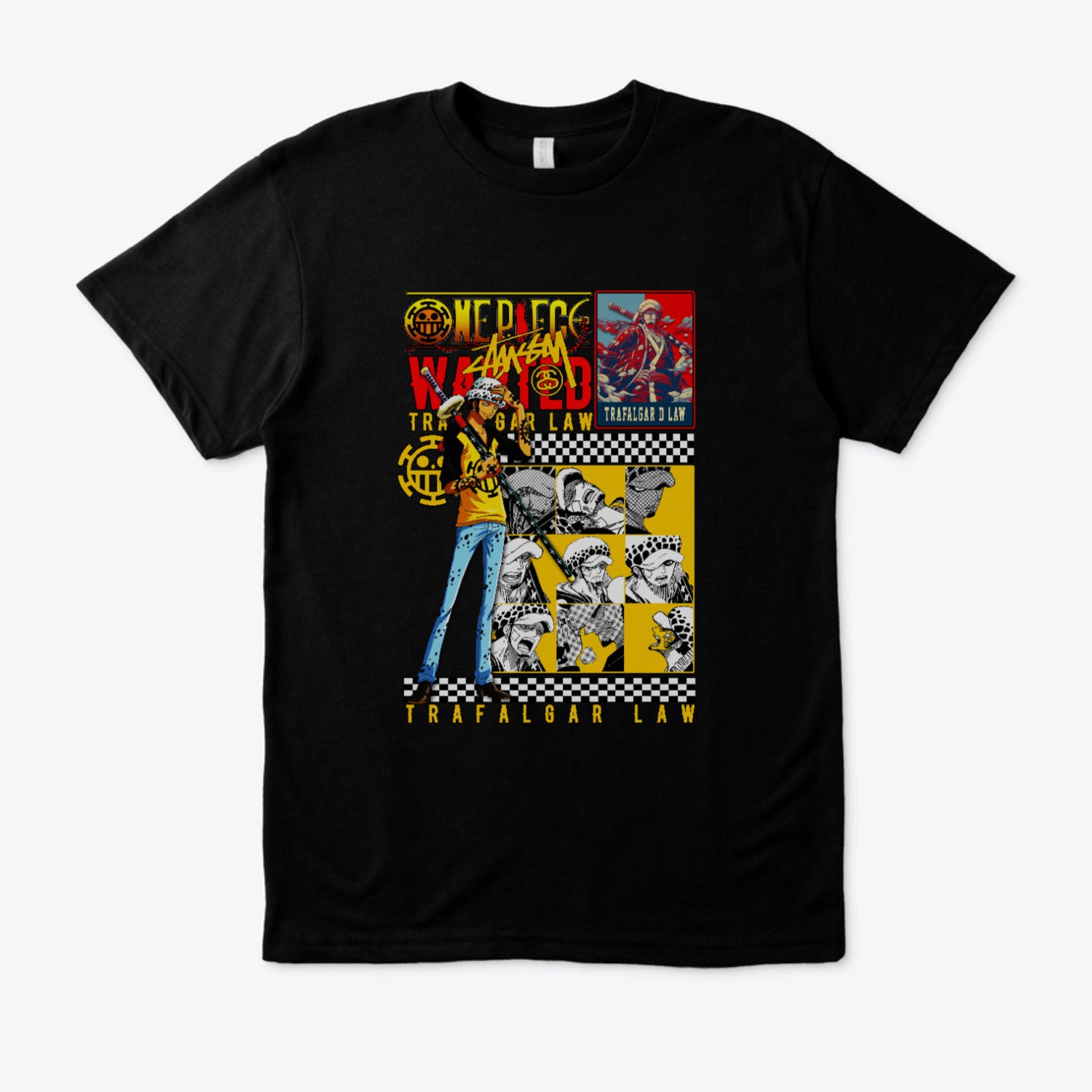 Trafalgar Law Inspired Regular Fit Anime T-Shirt | Premium Cotton Graphic Tee